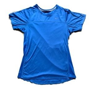 Nike running t-shirt medium, periwinkle scoop neck